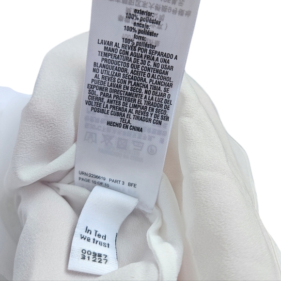 Ted Baker Robbee White Blouse Size 4 - Picture 14 of 14